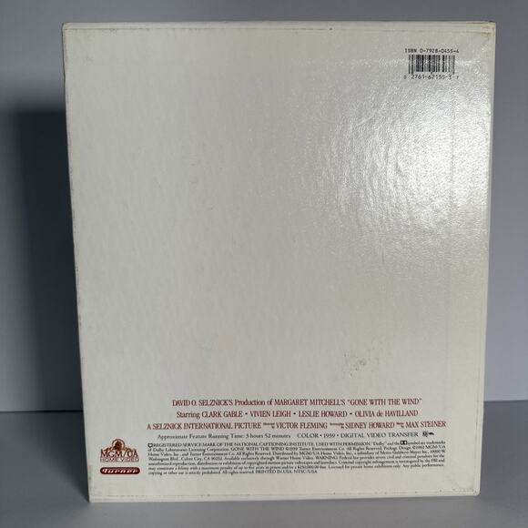 Gone With the Wind 2-Tape Box Set VHS Deluxe Edition - Picture 2 of 5